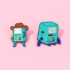 2 Styles Adventure Time Cartoon Pin Anime Alloy Brooch