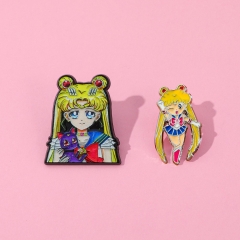 日系卡通动漫美少女战士金属徽章可爱动画月野兔水兵月合金胸针