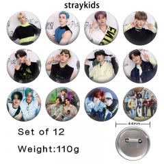 straykids-1 动漫马口铁亮膜徽章胸章(44徽章12个一套）