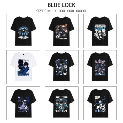9 Styles Blue Lock Cartoon Anime T-shirt
