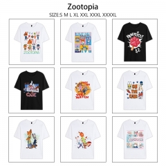9 Styles Zootopia Cartoon Anime T-shirt