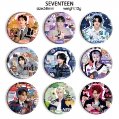SEVENTEEN 动漫马口铁徽章胸章(个）58mm