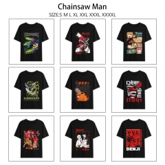 12 Styles Chainsaw Man Cartoon Anime T-shirt