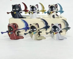 6PCS/SET Bleach Cat Cartoon Anime PVC Figures