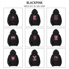 9 Styles K-POP BLACKPINK Cartoon Anime Hooded Hoodie