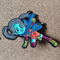 卡通动漫七龙珠奔跑的帕吉金属胸针魔界公主珐琅别针配饰漫画徽章