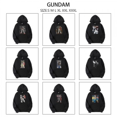 9 Styles Mobile Suit Gundam Cartoon Anime Hooded Hoodie