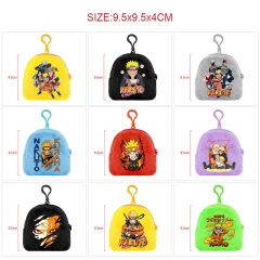 17 Styles Naruto Cartoon Wallet Anime Plush Coin Purse