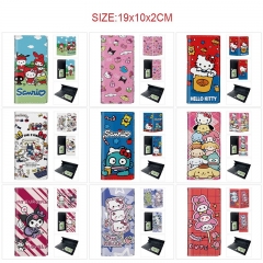 12 Styles Sanrio Cartoon PU Wallet Anime Long Purse