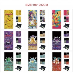 13 Styles Pokemon Cartoon PU Wallet Anime Long Purse