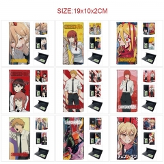 10 Styles Chainsaw Man Cartoon PU Wallet Anime Long Purse