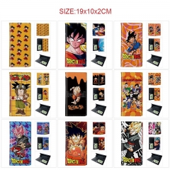 10 Styles Dragon Ball Z Cartoon PU Wallet Anime Long Purse
