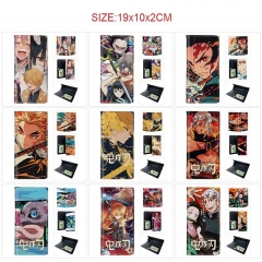 12 Styles Demon Slayer: Kimetsu no Yaiba Cartoon PU Wallet Anime Long Purse