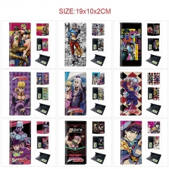 11 Styles JoJo's Bizarre Adventure Cartoon PU Wallet Anime Long Purse