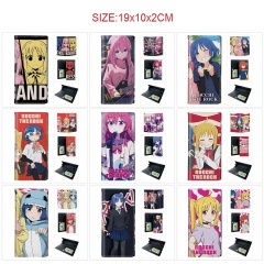 10 Styles Bocchi the Rock! Cartoon PU Wallet Anime Long Purse