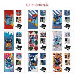 10 Styles Lilo & Stitch Cartoon PU Wallet Anime Long Purse