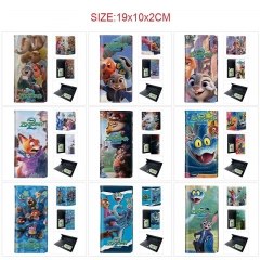 10 Styles Zootopia Cartoon PU Wallet Anime Long Purse