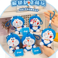 5 Styles 10cm Doraemon Cartoon Anime Plush Toy Doll