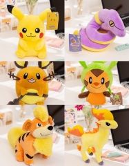 8 Styles Pokemon Cartoon Anime Plush Toy Doll