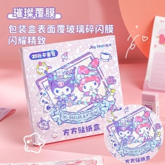 三丽鸥少女心库洛米美乐蒂梦游仙境方方贴纸盒卡通手帐贴画