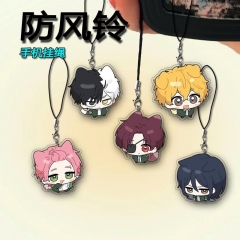 5 Styles Wind Breaker Cartoon Anime Acrylic Phone Strap