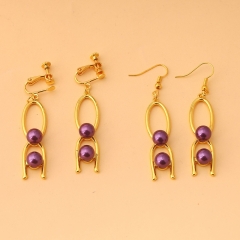 2 Styles World of Warcraft Cartoon Anime Alloy Earrings