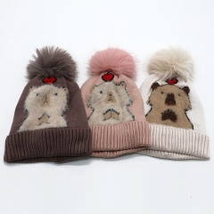 3 Styles Capybara Cartoon Cap Anime Knitted Hat