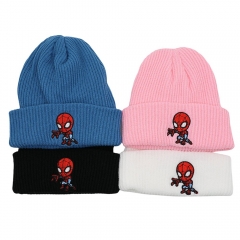 4 Styles Spider-Man Cartoon Cap Anime Knitted Hat