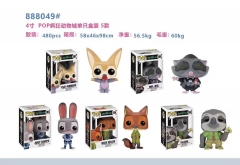 5PCS/SET Zootopia Cartoon Anime PVC Figures