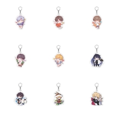 15 Styles Cute Cartoon Anime Acrylic Keychain