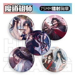 58-75mm 10 Styles Mo Dao Zu Shi Cartoon Pin Anime Tinplate Brooch