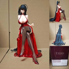 美少女红色礼服大凤坐姿动漫周边手办玩具摆件模型 一箱16个 彩盒尺寸 :24*24*30 重量:770g 高度:约24cm