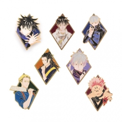 16 Styles Jujutsu Kaisen Cartoon Pin Anime Alloy Brooch