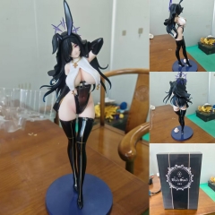 32cm Rabbit Nest Series Fourth Black Nun Bunny Girl Cartoon Anime PVC Figure Toy
