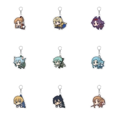 11 Styles Sword Art Online | SAO Cartoon Anime Acrylic Keychain