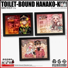 3 Styles Toilet-Bound Hanako-kun Cartoon Anime Paper Painting With a Frame