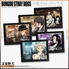 5 Styles Bungo Stray Dogs Cartoon Anime Paper Painting With a Frame