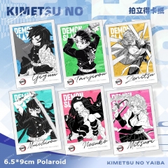 6 Styles 6.5*9cm Demon Slayer: Kimetsu no Yaiba Cartoon Anime Acrylic Card