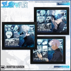 3 Styles Jujutsu Kaisen Cartoon Anime Paper Painting With a Frame