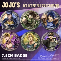 JOJO的奇妙冒险动漫新吧唧空条承太郎乔巴纳周边 75mm双闪吧唧C款