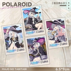 6.5*9cm 4 Styles Wandering Witch: The Journey of Elaina Cartoon Anime Card