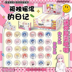 25MM 30PCS/SET Bocchi the Rock! Cartoon Surprise Blind Box Pin Anime Tinplate Brooch