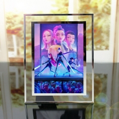 15*20CM K-Pop: Demon Hunters Cartoon Anime Crystal Photo Frame