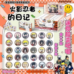 25MM 30PCS/SET Naruto Cartoon Surprise Blind Box Pin Anime Tinplate Brooch