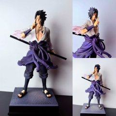 31CM Naruto Uchiha Sasuke Cartoon Anime PVC Figure Toy