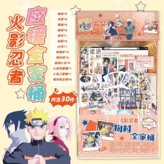 15.5*27cm 30PCS/SET Naruto Cartoon Sticker Anime Postcard Set