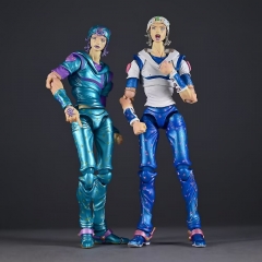 可动 JOJO的奇妙冒险 SBR 飙马野郎 乔纳森 乔斯达 白色 蓝色 高约17cm，重200g，彩盒14.5*8*23cm