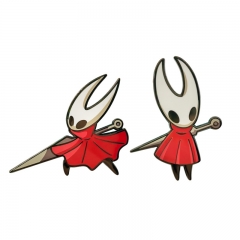 2 Styles Hollow Knight Cartoon Pin Anime Alloy Brooch
