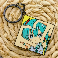 Hatsune Miku Cartoon Anime Alloy Keychain