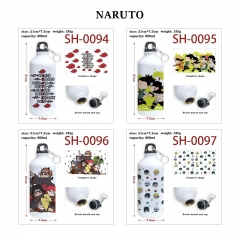 600ML 9 Styles Naruto Cartoon Aluminum Alloy Anime Sport Cup